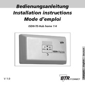 BTR ISDN-TE-Hub home 1/4 Bedienungsanleitung