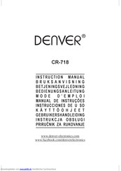 Denver CR-718 Bedienungsanleitung