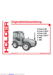 Holder L 560 Originalbetriebsanleitung