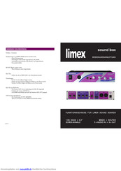 limex sound box Bedienungsanleitung