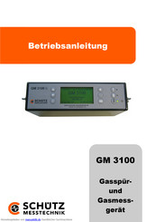 Schutz Messtechnik GM 3100 Betriebsanleitung