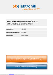 KERN ODC-832 Betriebsanleitung