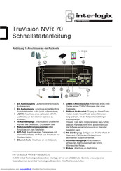 Interlogix TruVision NVR 70 Schnellstartanleitung