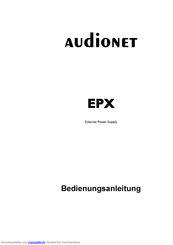 Audionet EPX Serie Bedienungsanleitung