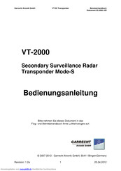 Garrecht Avionik VT-2000 Bedienungsanleitung