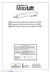 Chamberlain MotorLift HC260ML Installationshandbuch