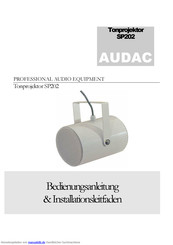 AUDAC SP202 Bedienungsanleitung Und Installationsleitfaden