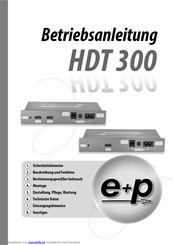e+p HDT 300 Betriebsanleitung