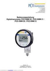 PCE Instruments PCE-DMM 51 Bedienungsanleitung
