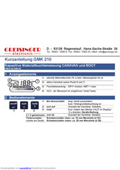 GREISINGER GMK 210 Kurzanleitung