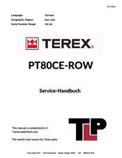 terex PT80CE-ROW Handbuch