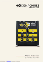 Mode Machines MW-01 WASP Filter Bedienungsanleitung