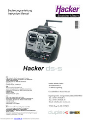 Hacker Motor DS-5 Bedienungsanleitung