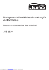 JUNO JDS 3530 Montage- Und Gebrauchsanleitung