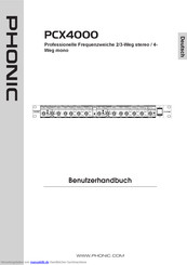 Phonic PCX4000 Benutzerhandbuch
