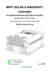 solartronics MPPT12/24-60A LSO Bedienungsanleitung