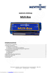 Weatronic MUX-Box Anleitung