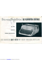 Remington Portable Handbuch