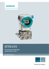 Siemens SITRANS P500 Betriebsanleitung