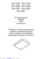 ELECTROLUX-AEG DU 4161 Montage- Und Gebrauchsanweisung
