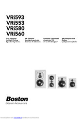 Boston Acoustics VRi593 Handbuch