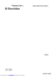 Electrolux EKK511509 Benutzerinformation