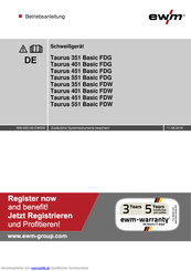 EWM Taurus 351 Basic FKG Betriebsanleitung