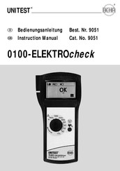 Unitest TELARIS 0100-ELEKTROcheck Bedienungsanleitung