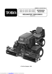 Toro REELMASTER 2300-D Bedienungsanleitung