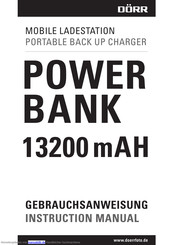 Dorr 13200mAH Gebrauchsanweisung