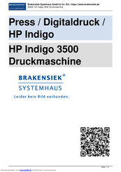 HP Indigo 3500 Handbuch
