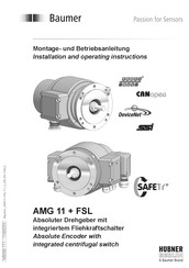 Baumer AMG 11 + FSL Montage- Und Betriebsanleitung