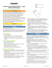 Fusion ms-ra70n Installationsanweisungen