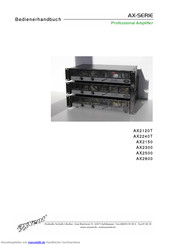 Axxent AX2800 Bedienerhandbuch