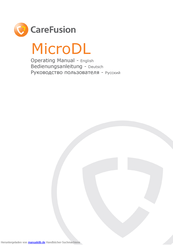 CareFusion MicroDL Bedienungsanleitung