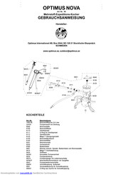 Optimus NOVA 80 Gebrauchsanweisung