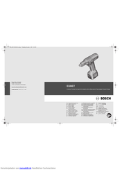 Bosch EXACT 60 Originalbetriebsanleitung