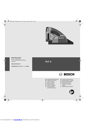 Bosch PLT 2 Originalbetriebsanleitung