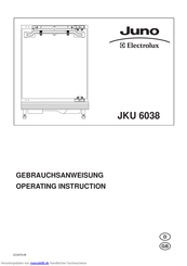 JUNO JKU 6038 Gebrauchsanweisung