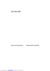AEG Electrolux 64130K-MN Benutzerhandbuch