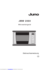 JUNO JMW 2060 Gebrauchsanweisung