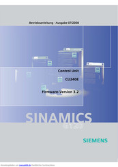 Siemens SINAMICS G120 CU240E Betriebsanleitung