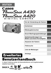 Canon PowerShot A430 Benutzerhandbuch