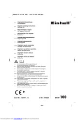 EINHELL BT-IW 100 Originalbetriebsanleitung