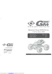 GM-Racing MONSTER TRUCK MT8 NITRO Bedienungsanleitung