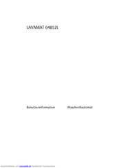 Aeg Electrolux LAVAMAT 64852L Gebrauchsanweisung