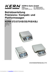 KERN 572 Serie Betriebsanleitung