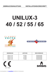 barbas UNILUX-3 40 Gebrauchsanleitung