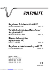 VOLTCRAFT SPS 1560 PFC Bedienungsanleitung