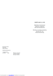 Aeg SANTO 80312-2 KG Benutzerinformation